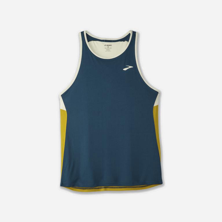 Brooks Atmosphere Hardlooptanktop voor Heren Indigo (JAMKD-9417)